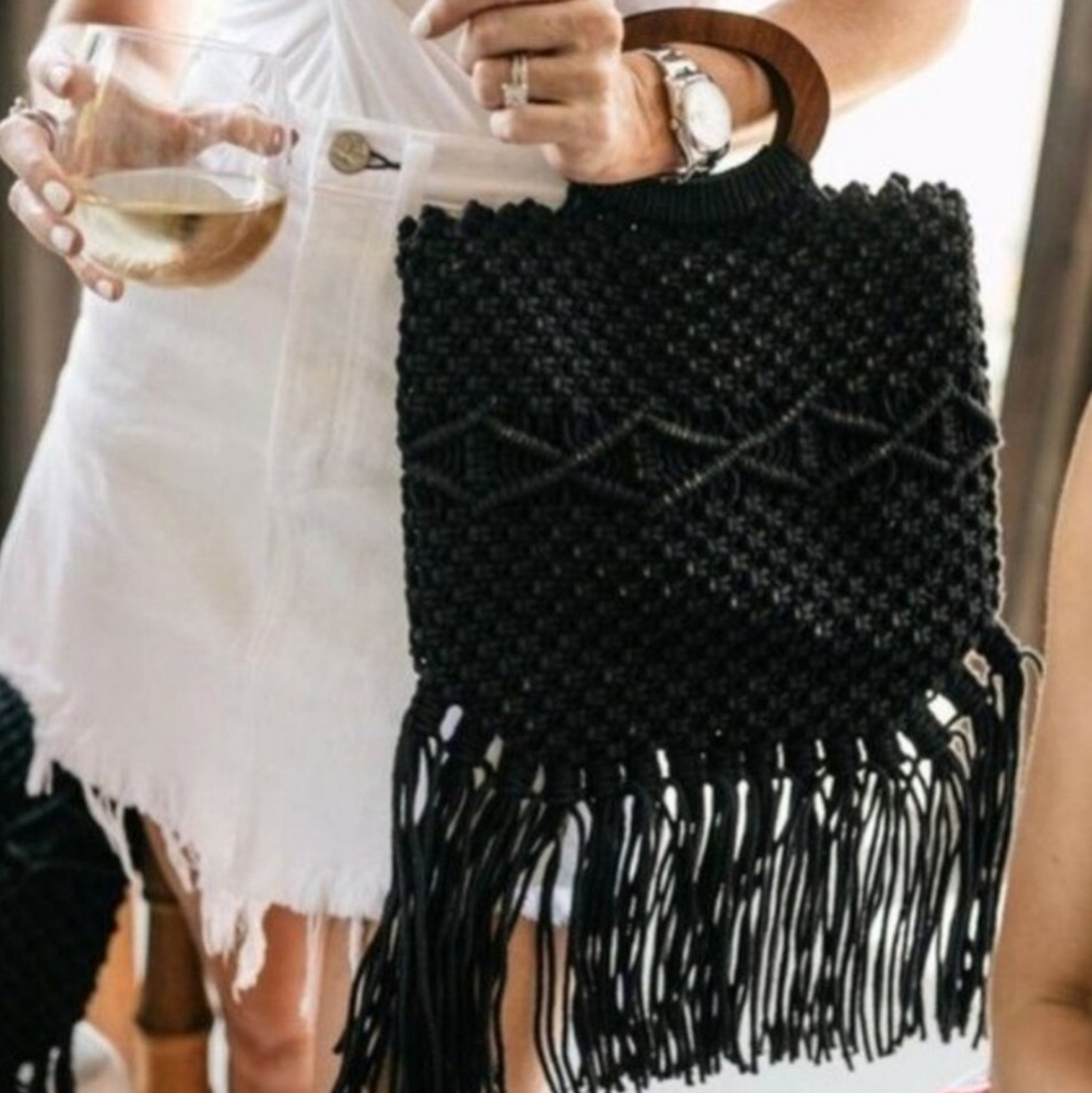 Danielle Nicole Fringe Boho Bag Nwt - image 4